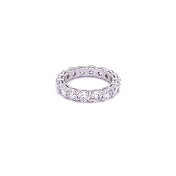 18K White Gold 4.32ctw Diamond Eternity Band