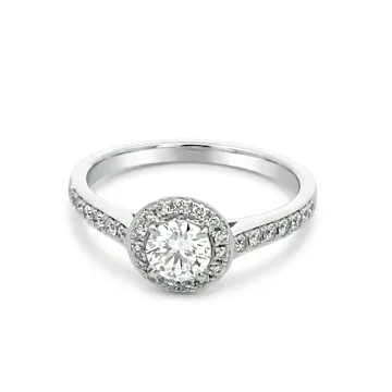 14K White Gold Semi-Mount with 0.25ctw Diamonds