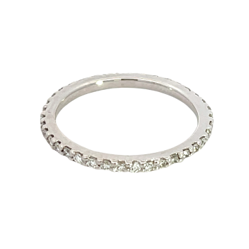 18K White Gold 1/2ctw Diamond Eternity Band