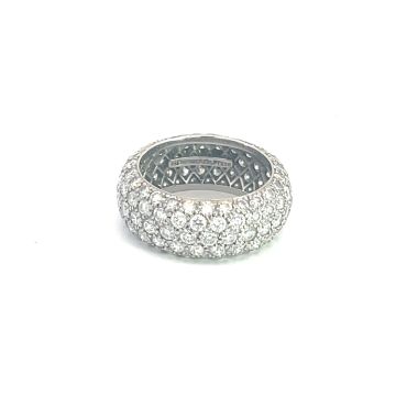 Tiffany & Co. Soleste Platinum 3 1/4ctw Diamond Pave Eternity Band