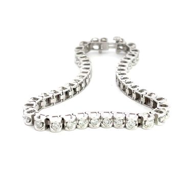 14K White Gold 3/1ctw Diamond Tennis Bracelet