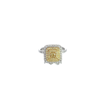 18K White & Yellow Gold Ring with 1.63ctw Diamonds