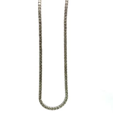 14K White Gold 13/1ctw Diamond Tennis Necklace 20"