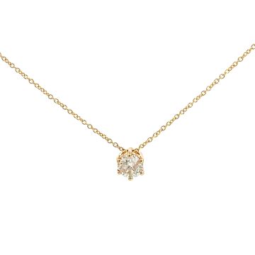 14K Yellow Gold 0.55ctw Diamond Slide pendant