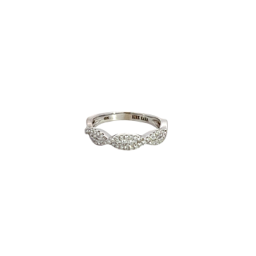 Kirk Kara 18K White Gold 0.31ctw Diamond Wedding Band