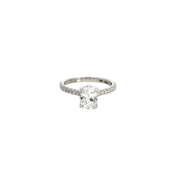 Michael M 18K White Gold 0.35ctw Diamond Semi-Mount