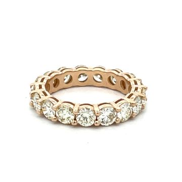 14K Yellow Gold 3.00ctw Diamond Eternity band size 6.5