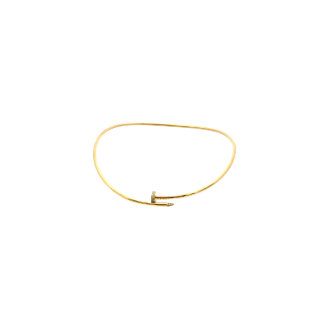 Cartier 18K Yellow Gold Juste un Clou Necklaces .20ctw Diamond Nail Necklace - Small version