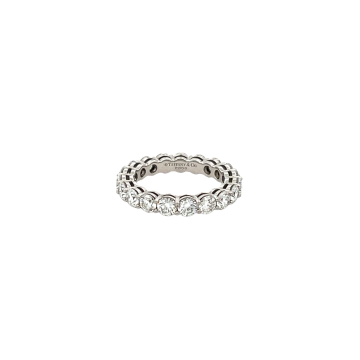 Tiffany & Co. Platinum 3.7mm Forever Full Circle Eternity ring with 3.0cts