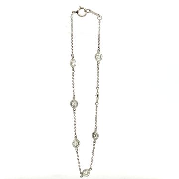 Tiffany & Co. Platinum 1/1ctw Diamonds by the Yard Bracelet