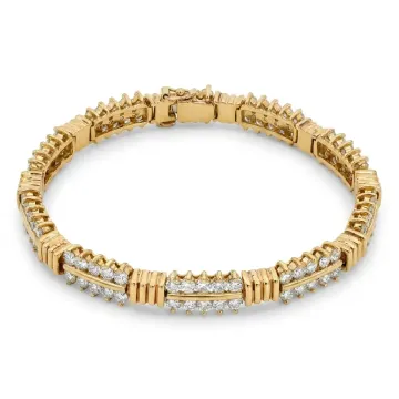 18K Yellow Gold 7/1ctw Diamond Estate Bracelet