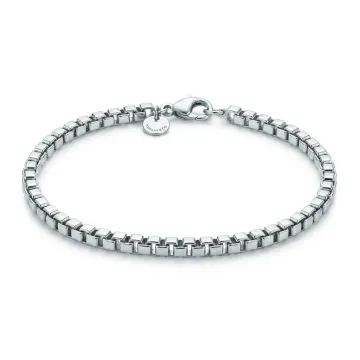 Tiffany & Co. Silver Box Chain Bracelet