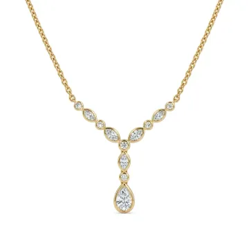 14K Yellow Gold .71ctw Diamond Necklace