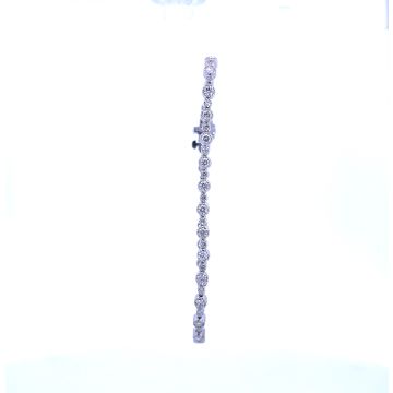 14K White Gold 2.08 Diamond Bracelet