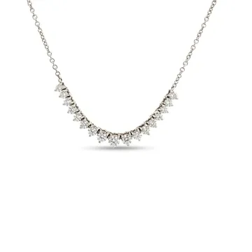 14K White Gold 2ctw Diamond Necklace