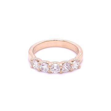 5 Stone U-Prong Diamond Anniversary Band