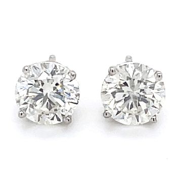 4 Prong Diamond Stud Earrings