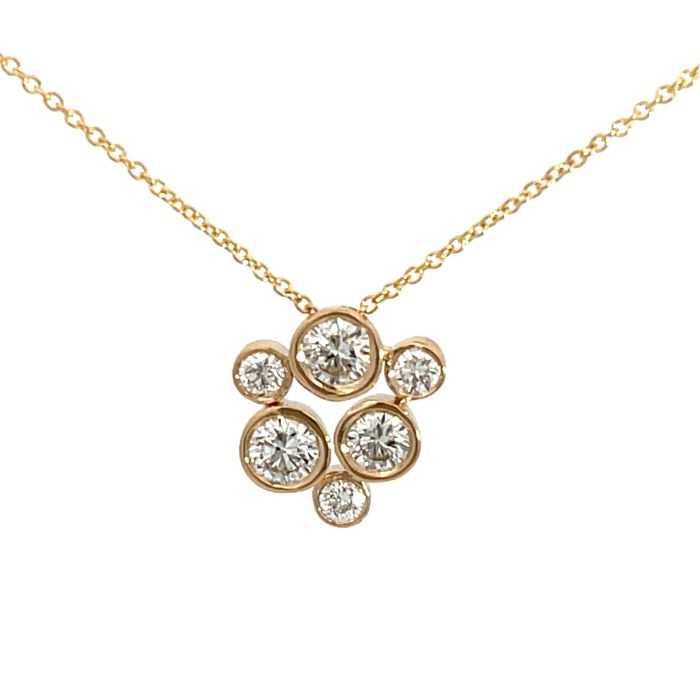 14K Yellow Gold 1/1ctw Diamond Bubble Pendant 14K Yellow Gold 1/1ctw Diamond Bubble Pendant