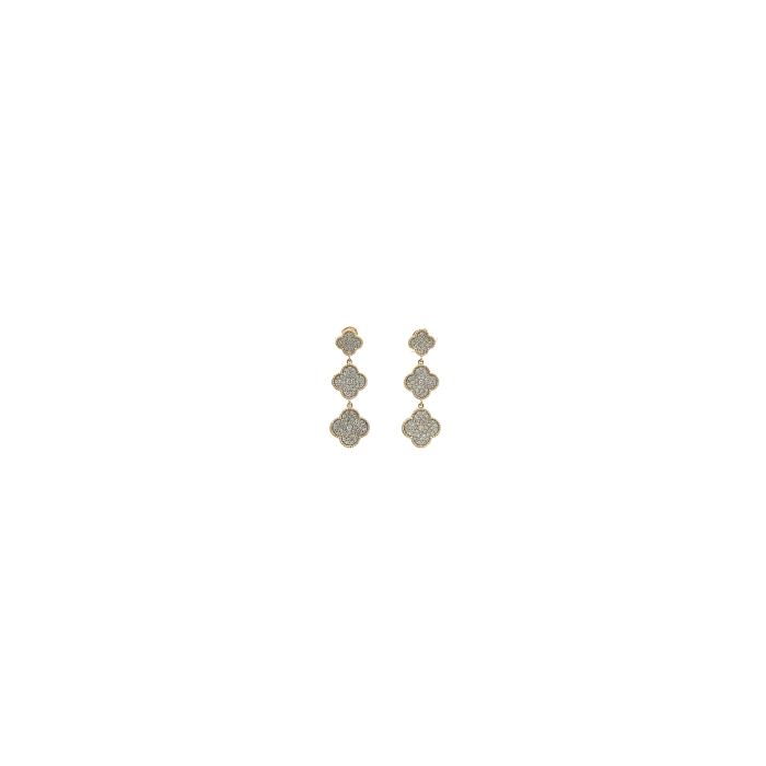 14K Yellow Gold 1/1ctw Diamond Closer Drop Earrings 14K Yellow Gold 1/1ctw Diamond Closer Drop Earrings