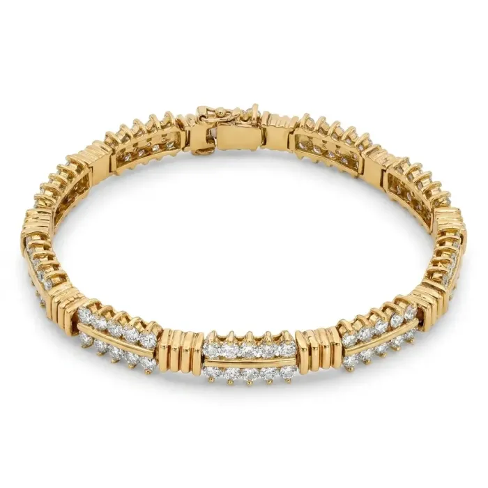 18K Yellow Gold 7/1ctw Diamond Estate Bracelet 18K Yellow Gold 7/1ctw Diamond Estate Bracelet