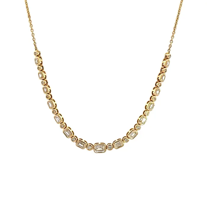 14K Yellow Gold 1.27ctw Diamond .25ctw Diamond Necklace 14K Yellow Gold 1.27ctw Diamond .25ctw Diamond Necklace