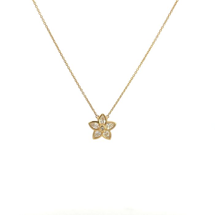 14K Yellow Gold .5ctw Diamond .01ctw Diamond Necklace 14K Yellow Gold .5ctw Diamond .01ctw Diamond Necklace