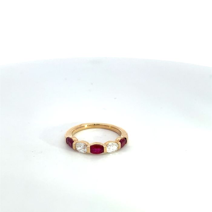 14k Yellow Gold .49ctw Diamond .94ctw Ruby Rings 14k Yellow Gold .49ctw Diamond .94ctw Ruby Rings