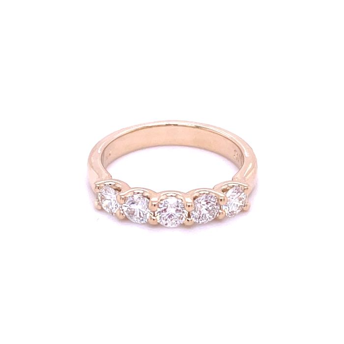 5 Stone U-Prong Diamond Anniversary Band