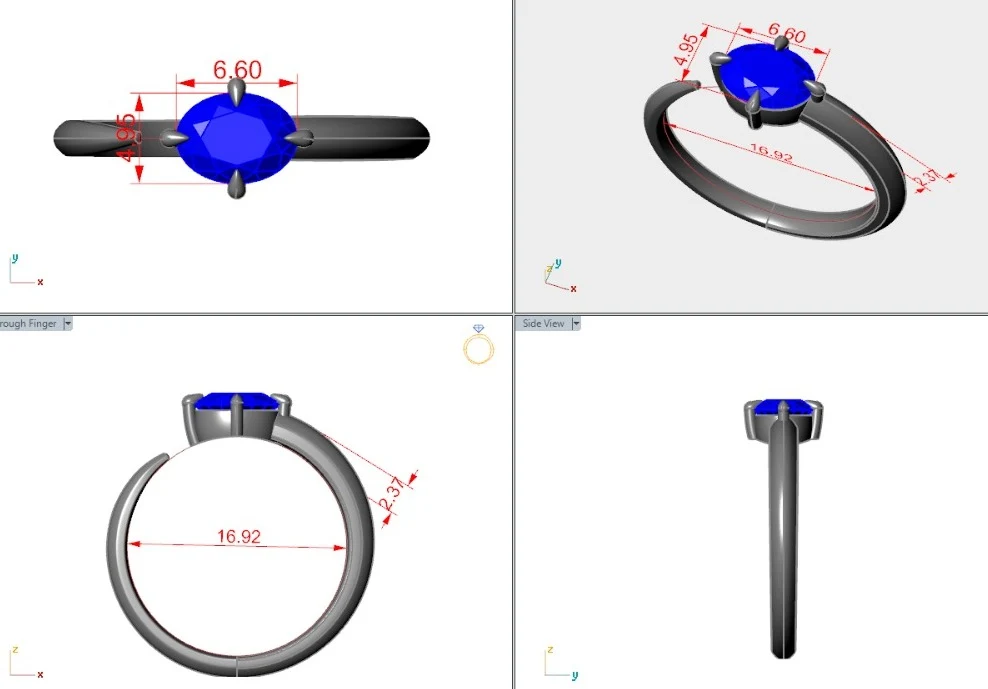 DIAMOND RING CAD
